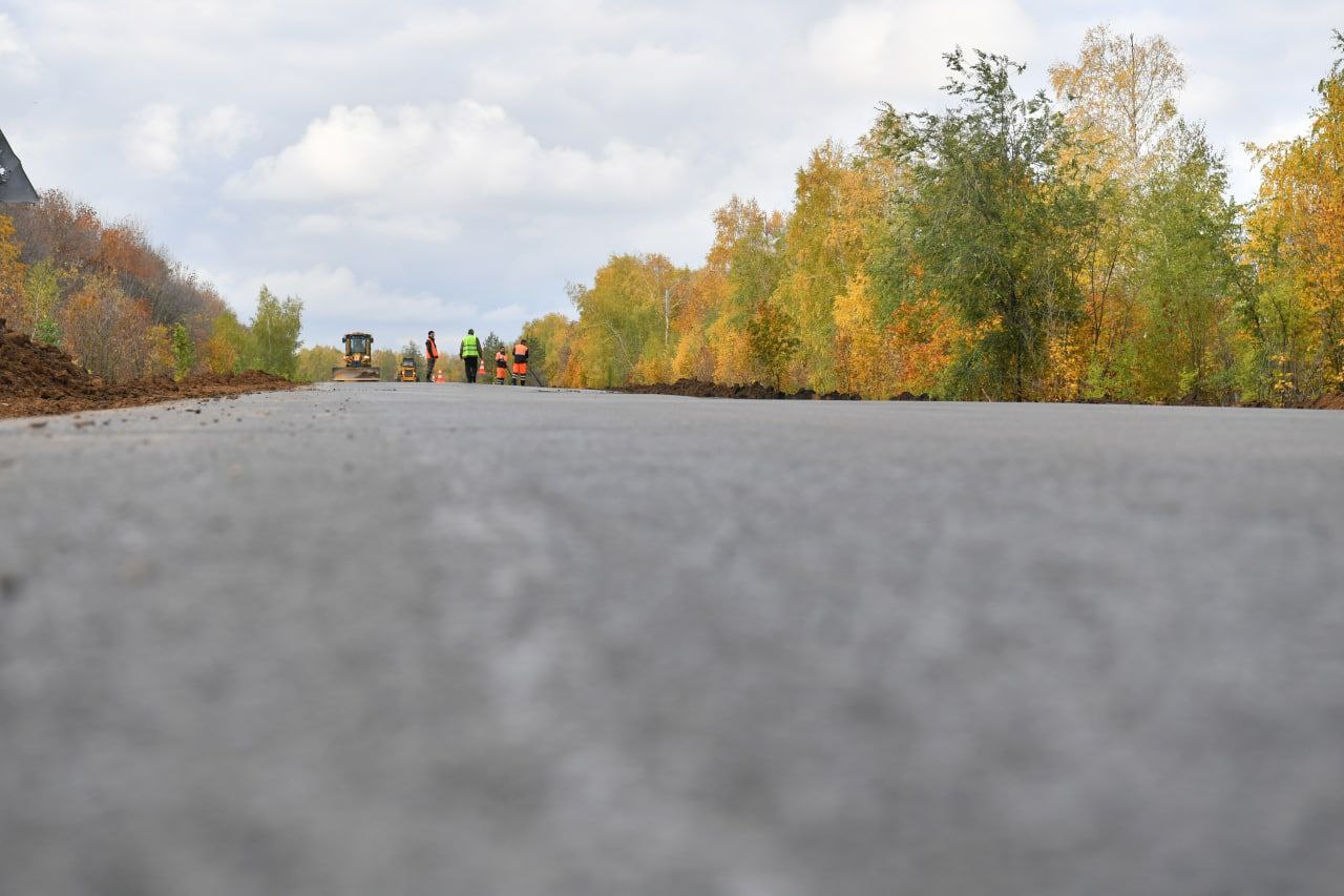 Новая дорога между сёлами Татищевского района
